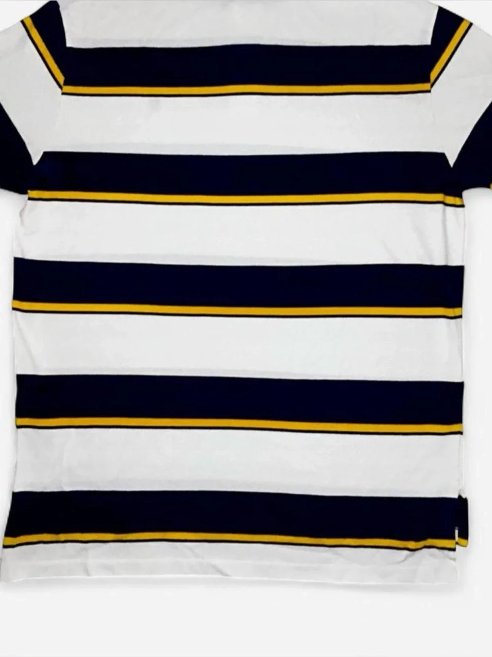 Polo by Ralph Lauren Navy, White & Yellow Striped Men’s Polo.